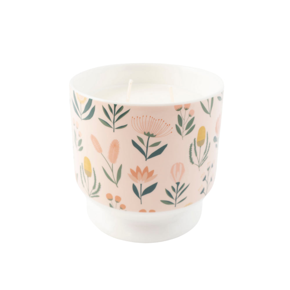 K&Co. Wild Flower Collection Ceramic Candle - NATIVE BOUQUET